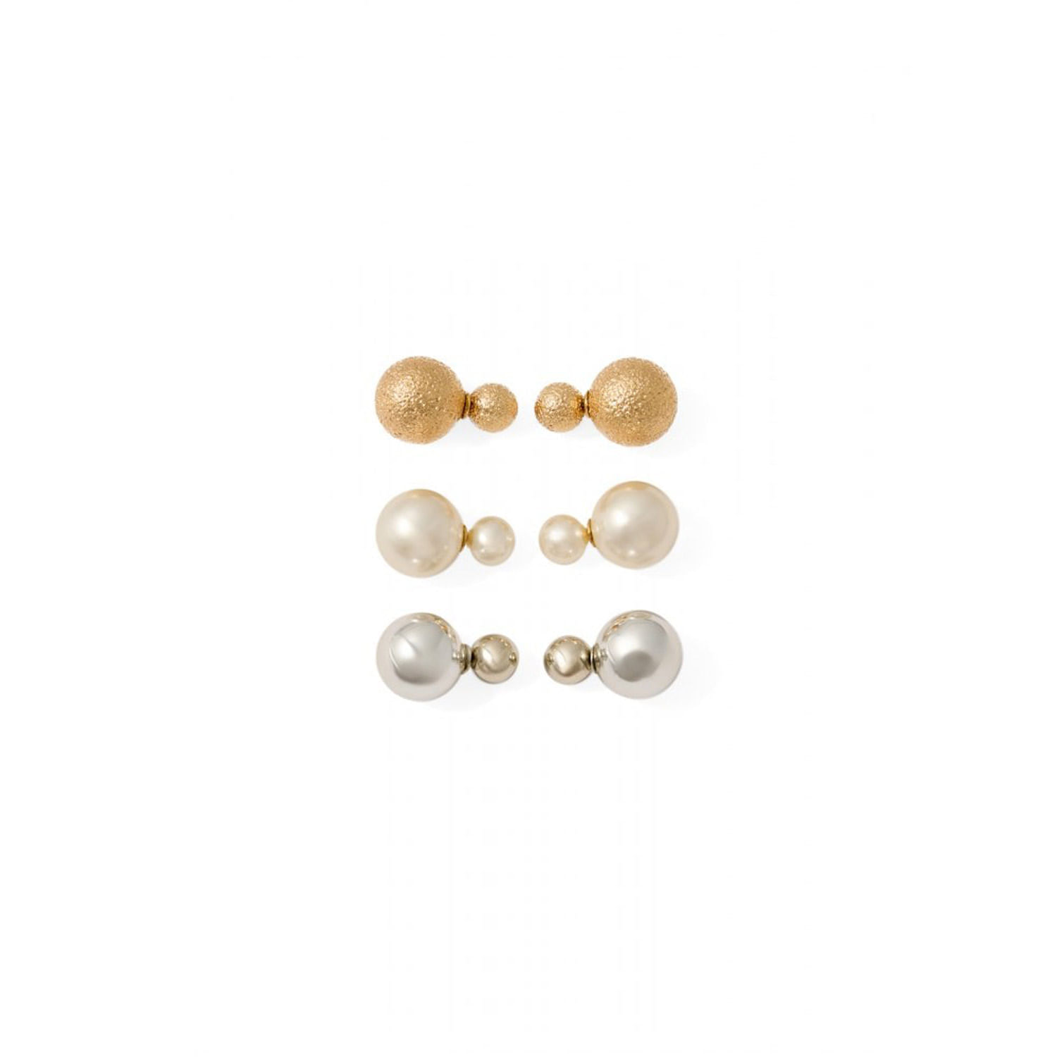 Pendientes Mujer Sfera Redondos Con Char Multicolor