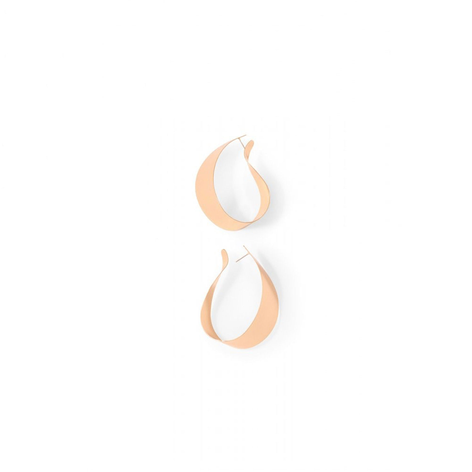 Pendientes Mujer Sfera Pulidos Curvados Oro
