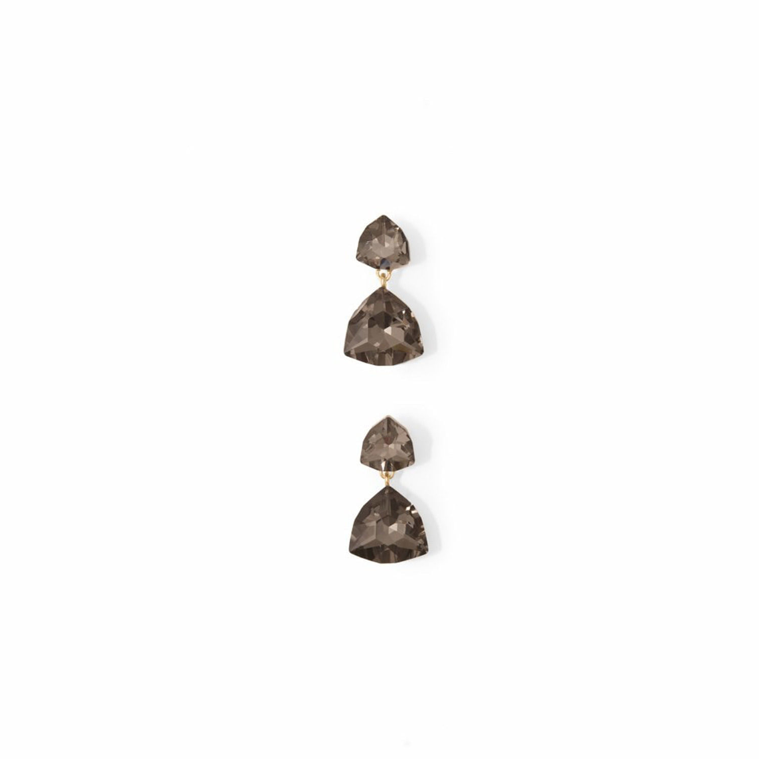 Pendientes Mujer Sfera Doble Minipiedra Negro