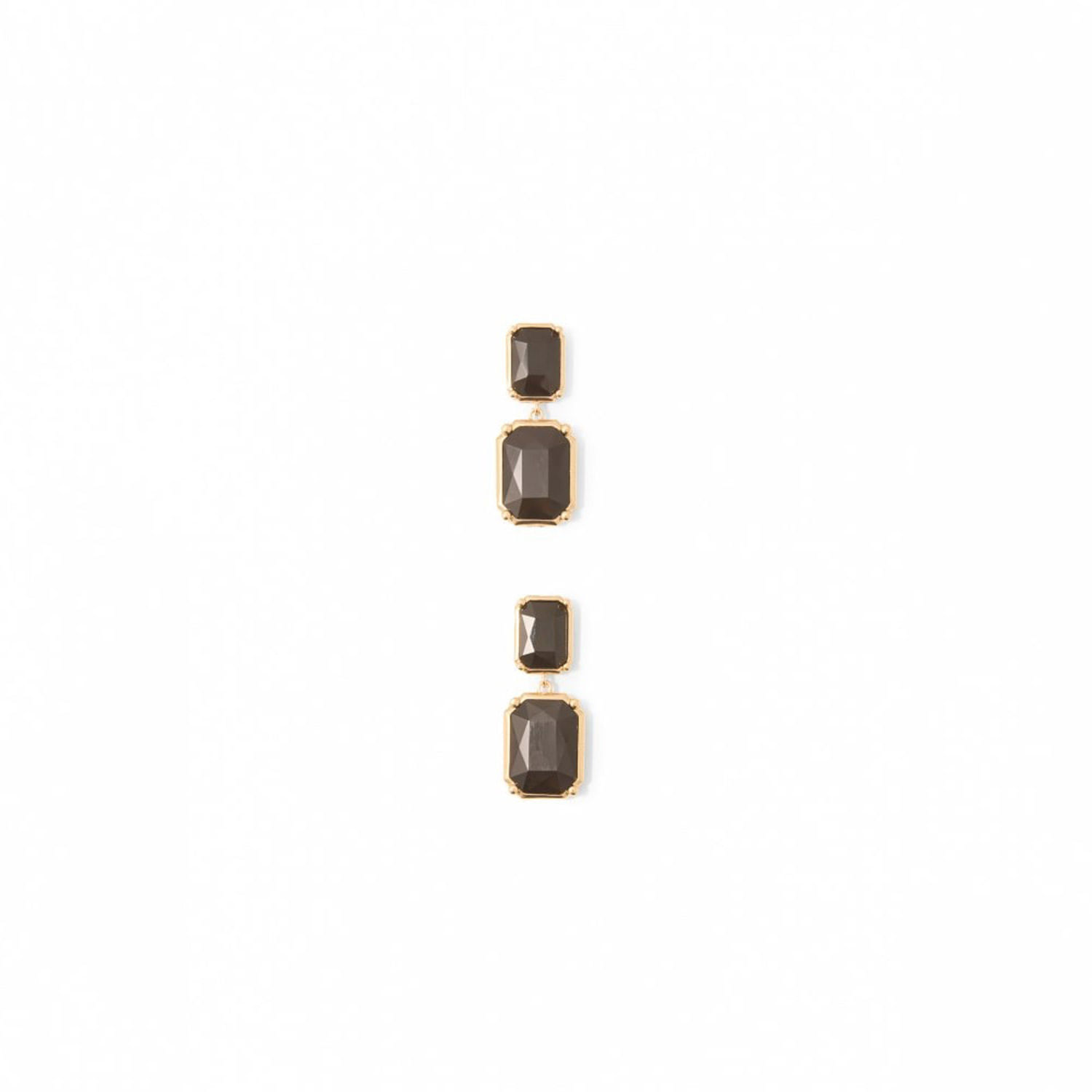 Pendientes Mujer Sfera Doble Negro