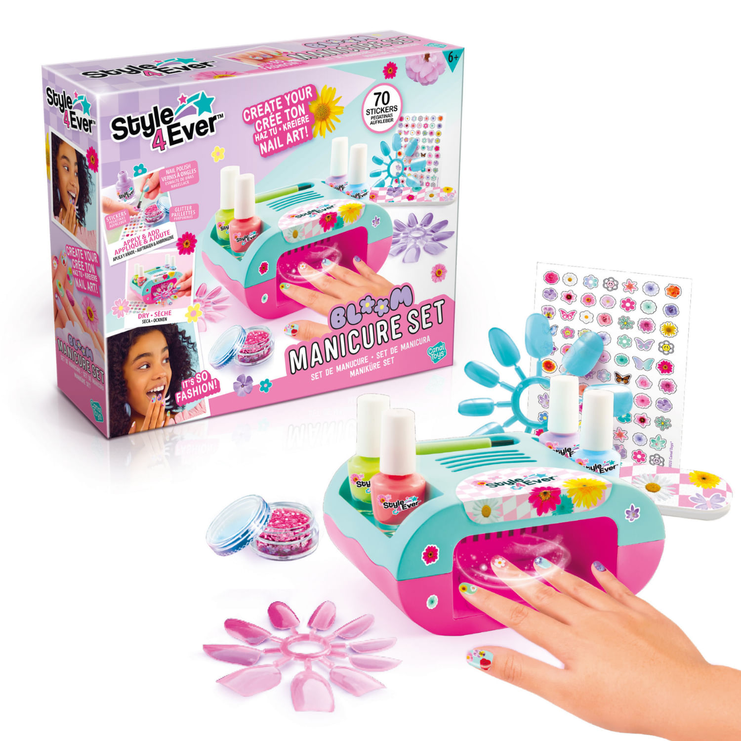 Set De Belleza Manicure Set Bloom Canal Toys