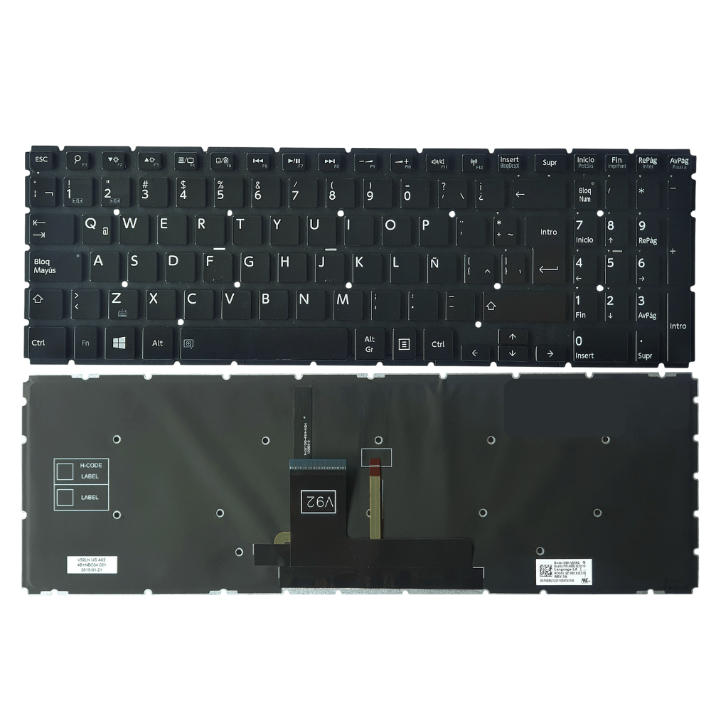Teclado ORIGINAL TOSHIBA P55W P50W-C P50W-C P55W-B P55W-C S50-B ESPAÑOL
