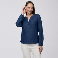 Blusa Mujer Denim Madison Manga Larga