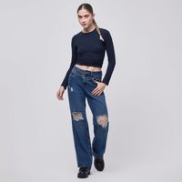 Jean Mujer Cat Hypnotic Wide Leg