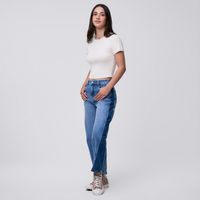 Jean Mujer Contraste Amc Baggy