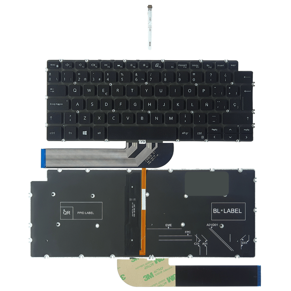 Teclado ORIGINAL para Dell Inspiron 7391 7490 7491 P126G ESPAÑOL