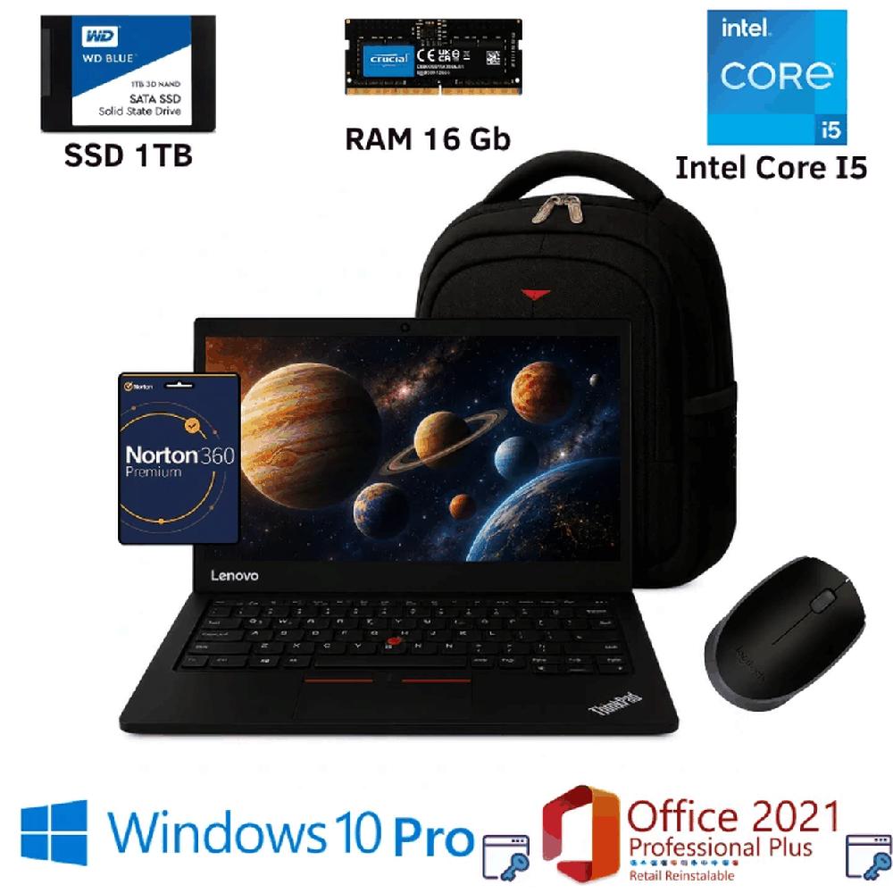 Laptop Thinkpad L440 CoreI5 16GB Ram 1TB SSD Office2021PP Windows10Pro Norton Mochila Mouse
