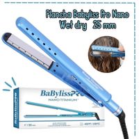 Plancha Alisadora Babyliss Pro Nano Titanium Wet Dry 25mm.