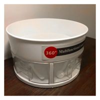 Organizador Giratorio 360 Grados Multiuso con 2 Niveles Blanco Hogar YPapel Regalo