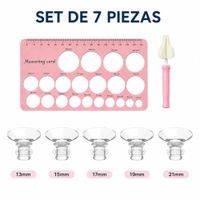 Set de Adaptadores de Pezón para Extractor de Leche manual o electrico  7 Piezas
