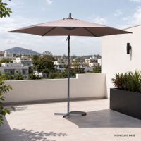 Sombrilla de terraza Lateral Hexagonal 290cm Taupe