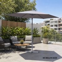 Sombrilla de terraza Lateral Hexagonal 290cm Gris