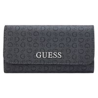 BILLETERA GUESS REMI MONOGRAFIADA NEGRO MUJER