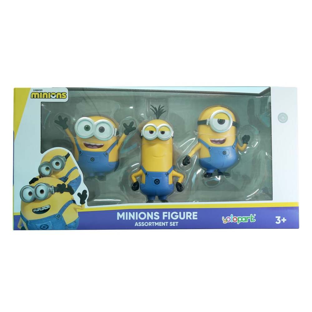 Set De 3 Figuras De Acción Minions De 9Cm A 13Cm