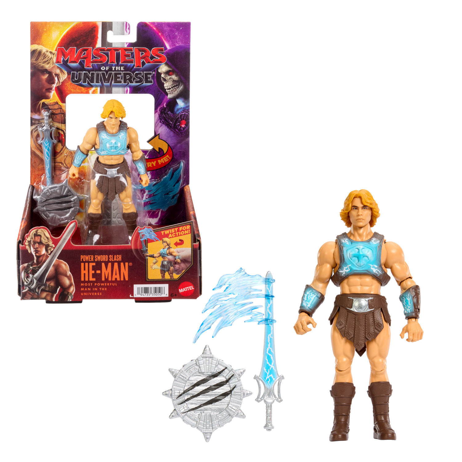 Figura De Acción He-Man Power Sword Slash Motu 14Cm