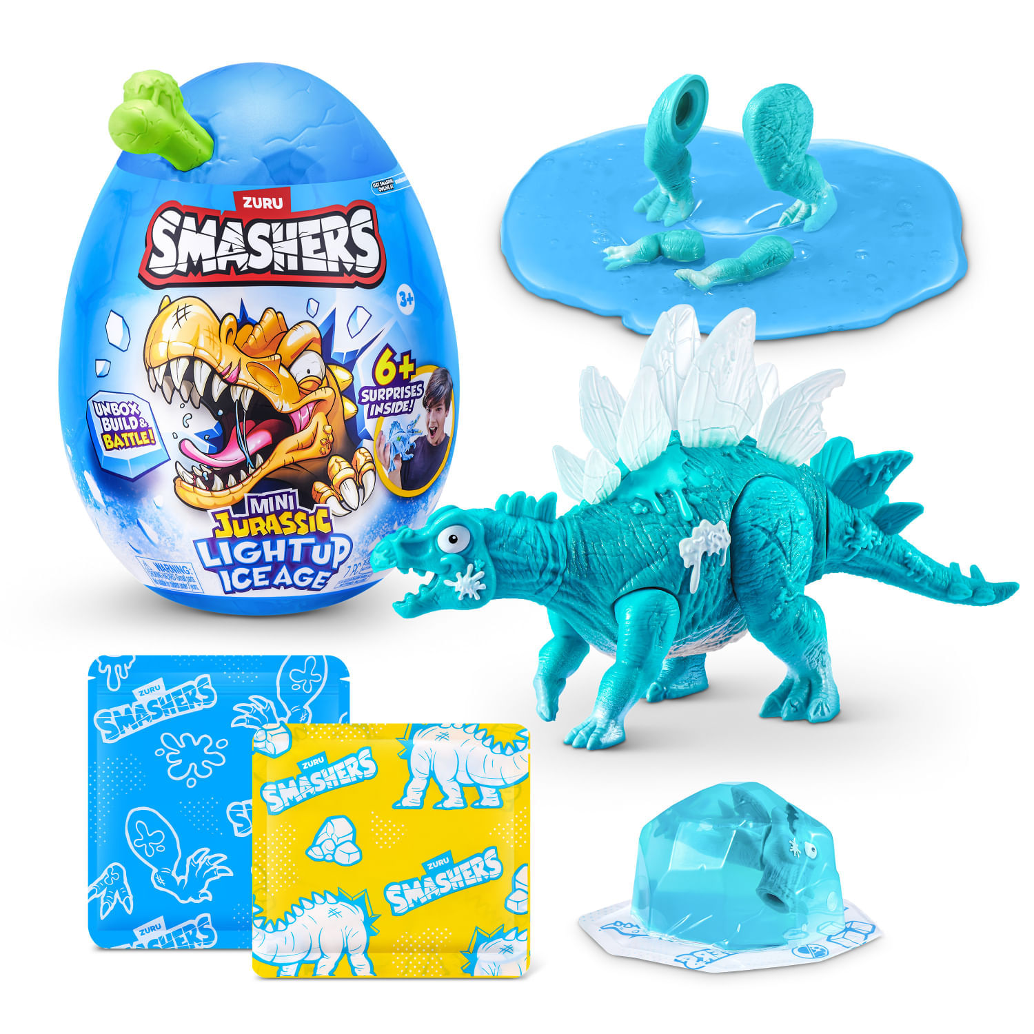 Figura Dinosaurio Pequeño Edad De Hielo Luminoso Smashers