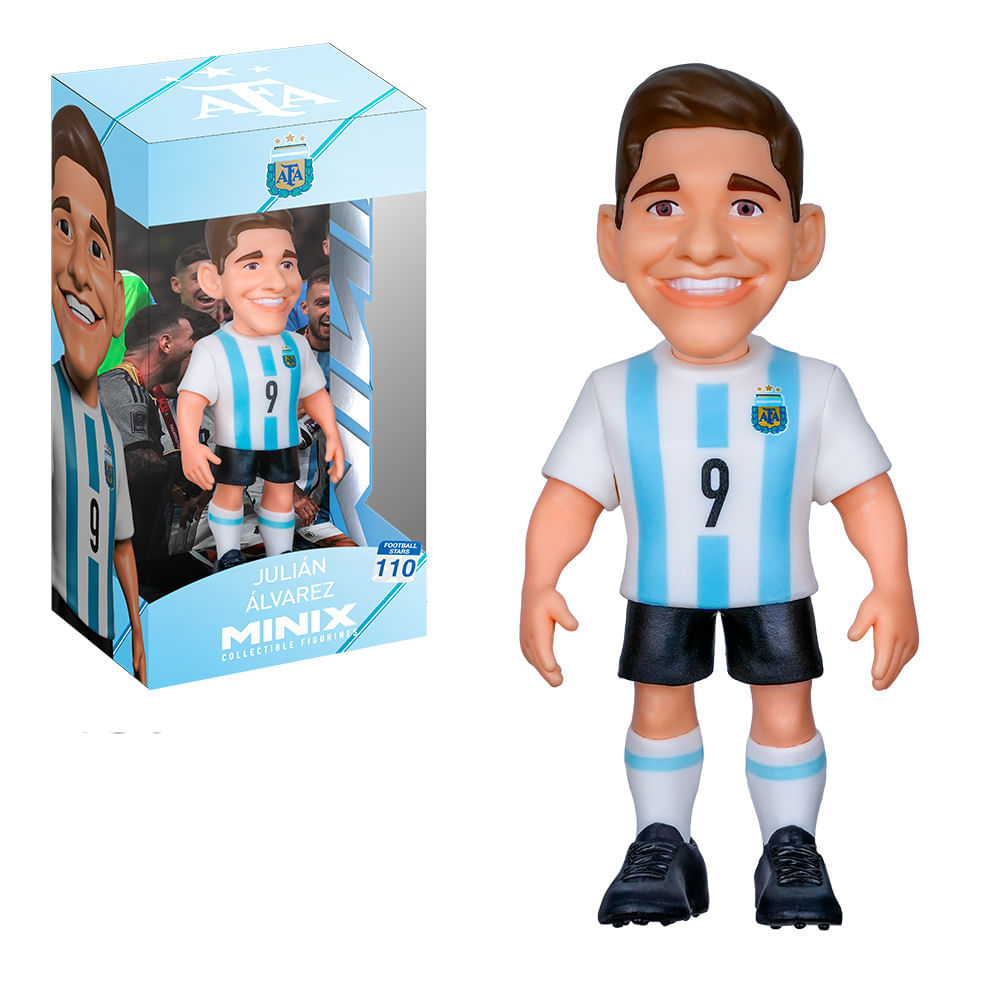Figura Coleccionable Minix World Cup Julian Alvarez Argentina 12Cm