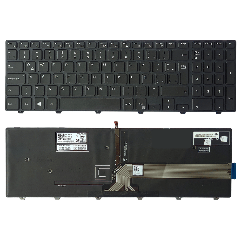 Teclado ORIGINAL Laptop DELL 15-5000 5551 5552 5555 5557 5558 5559