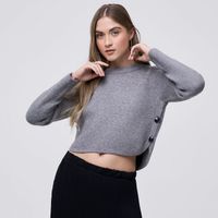 Chompa Mujer Boton Hypnotic Manga Larga