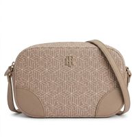 CARTERA CROSSBODY TOMMY HILFIGER MONOGRAFIADA BEIGE