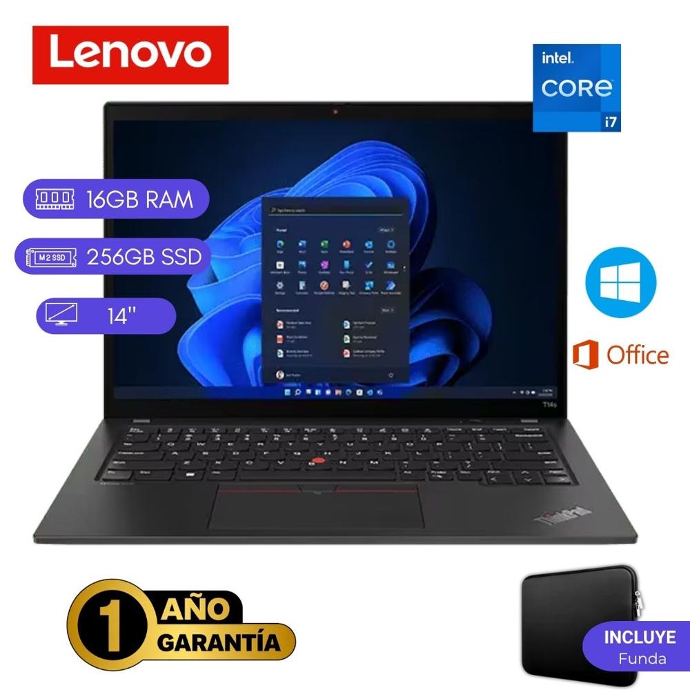 Reacondicionado Laptop  Lenovo ThinkPad T14s Core i7 11va 16GB RAM 256GB SSD 14""