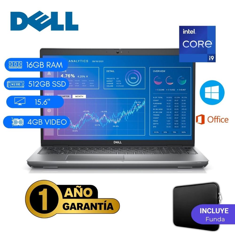 Reacondicionado Laptop  Dell Precision 3571 Core i9 12va 16GB RAM 512GB SSD 15.6""