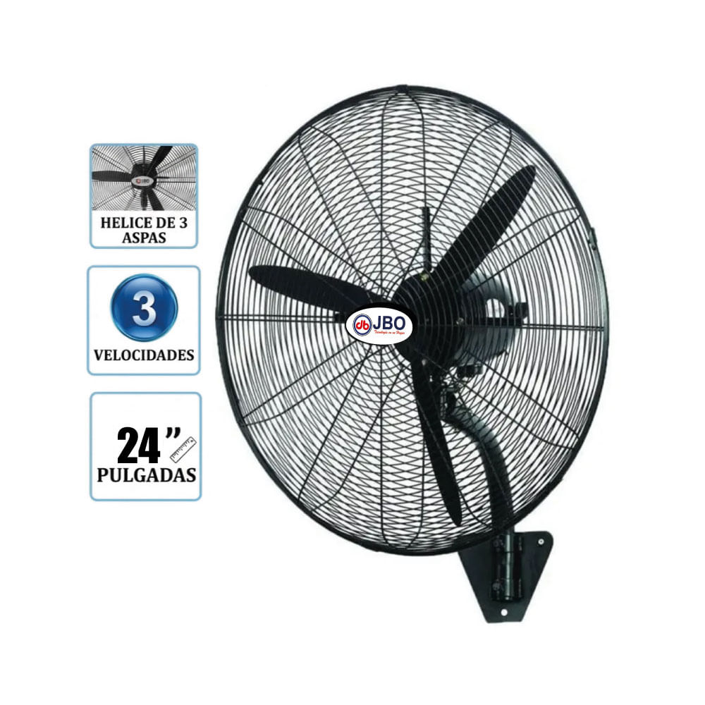 Ventilador industrial de Pared JBO JB-2401P de 24 Pulg. 150w