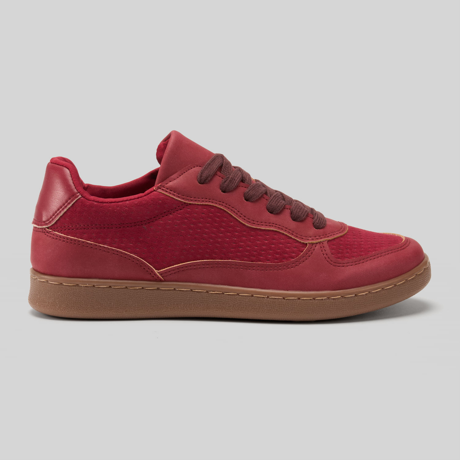 Zapatillas Urbanas Mujer Malabar Malla Guinda 36
