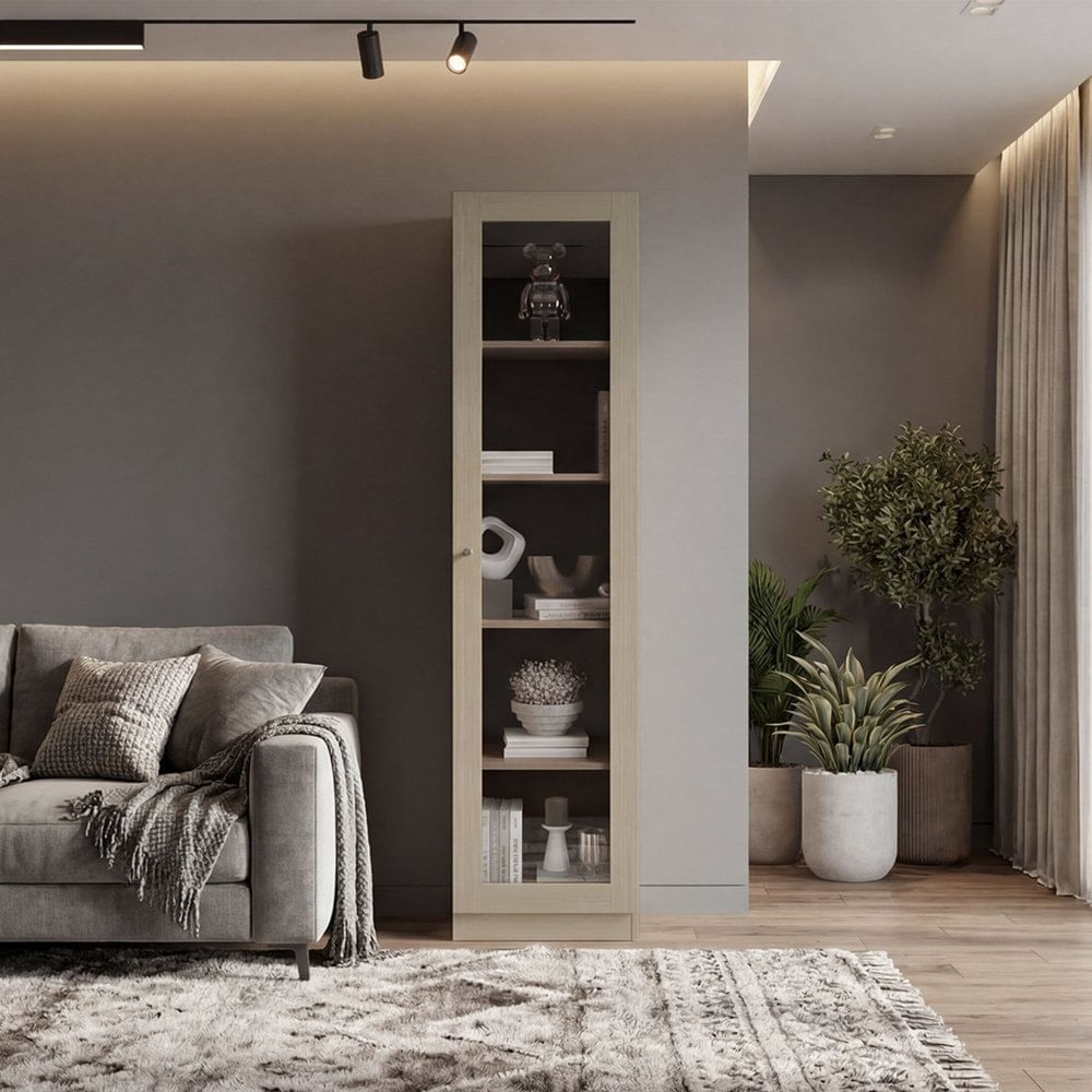 Vitrina 1 Puerta Home Cartagena Wengue