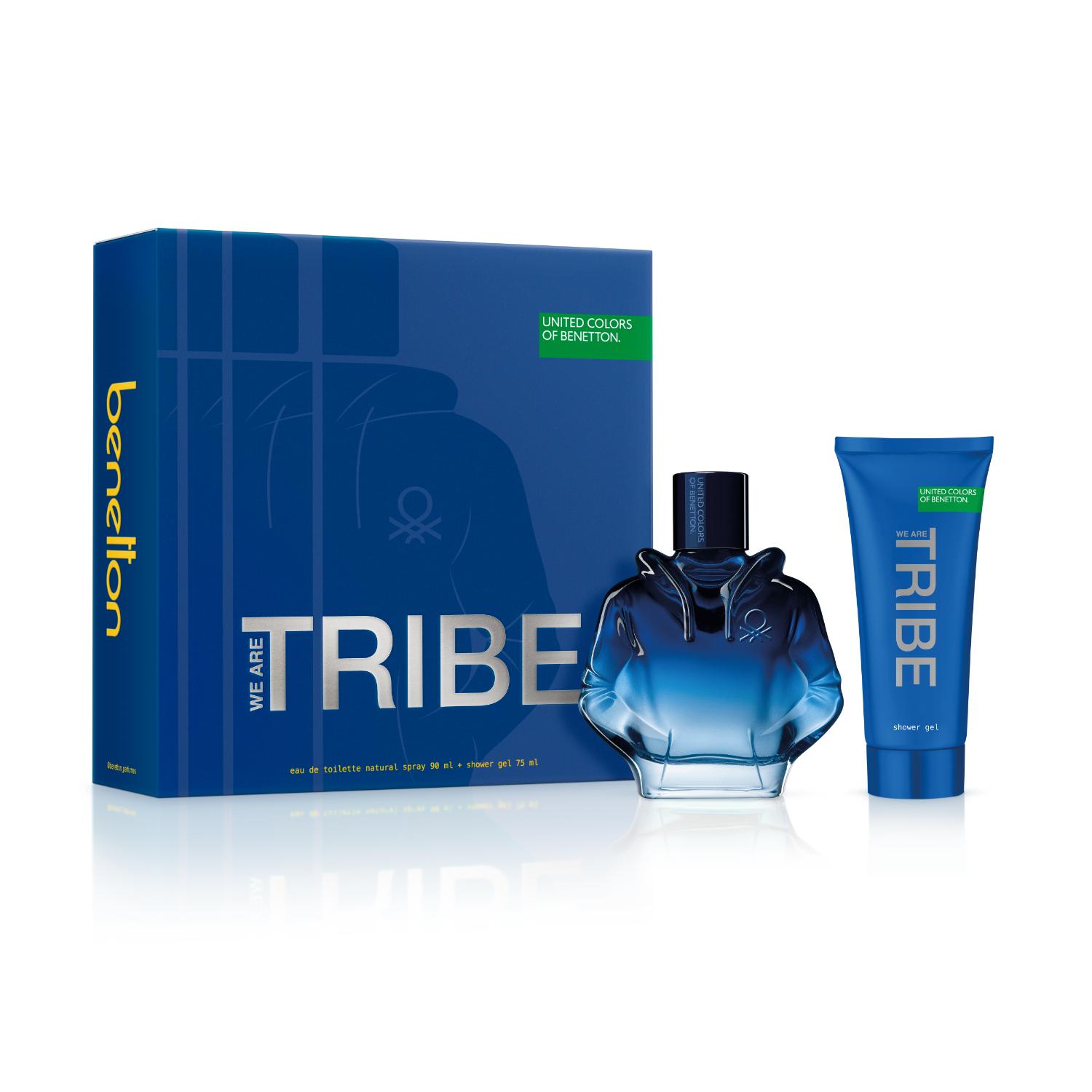 Estuche Perfume United Colors We Are Tribe Benetton Hombre Edt 90Ml + Gel De Baño 75Ml