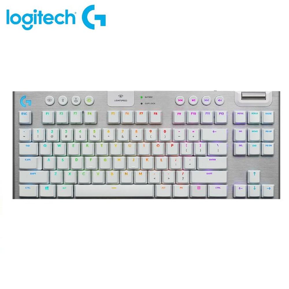 Teclados Gaming Logitech G915 TKL Lightspeed Wireless RGB Blanco