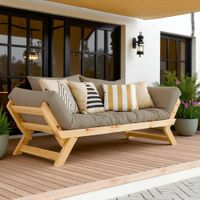 Sofa de Terraza de Madera para 3 personas Alondra Movenda