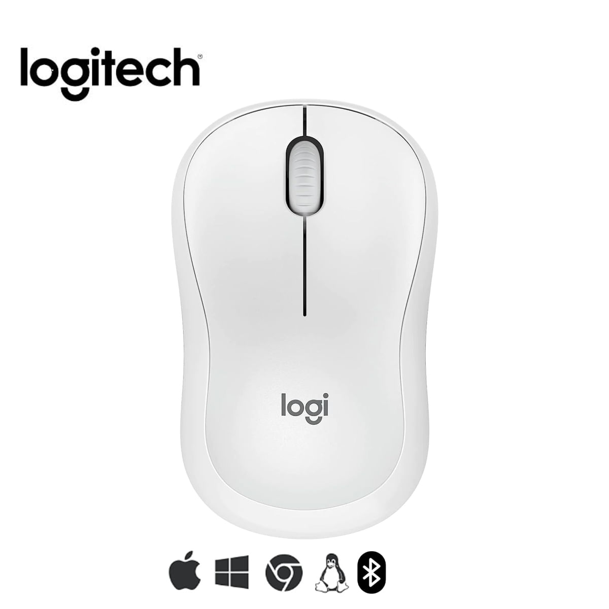 Mouse Logitech M240 Silent Bluetooth Blanco