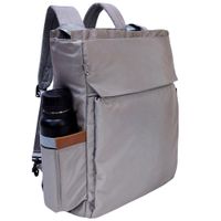 Bolso Mochila Viajera Modelo Renata - Plomo Plata