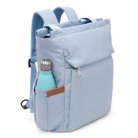 Bolso Mochila Viajera Modelo Renata - Celeste