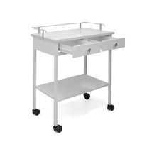 Coche de Curaciones Metal 2 Cajones Rodable