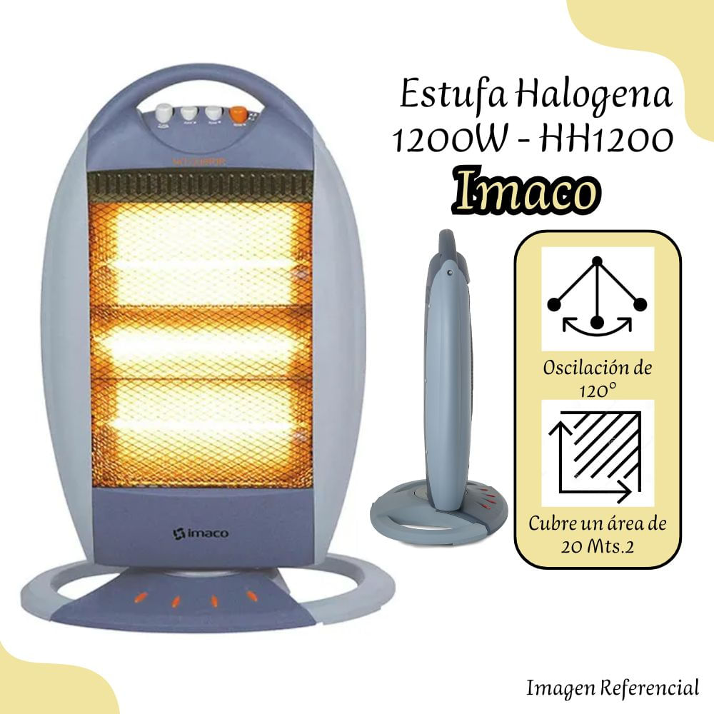 Estufa Imaco Halogena HH1200.