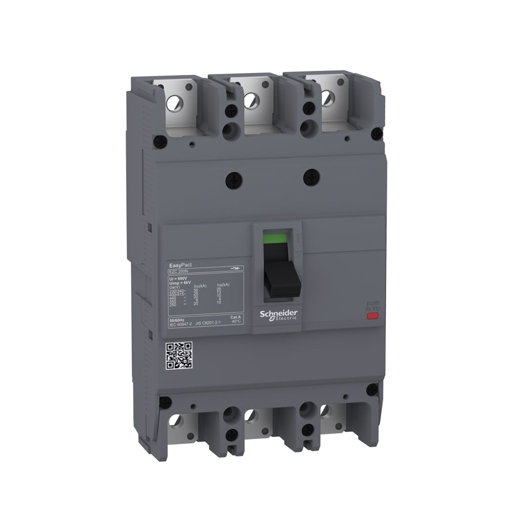 Interruptor Automatico Fijo 3P Trifasico 250 Amperios 240V 50ka Schneider