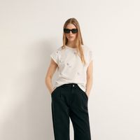 Polo Mujer Sfera Manga Corta Pechera Jaretas Mx Blanco