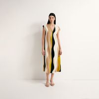 Vestido Mujer Sfera Topo Volante Mx Multicolor
