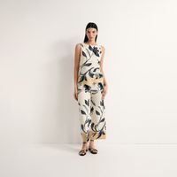 Polo Mujer Sfera Basico Estampado Negro Crudo