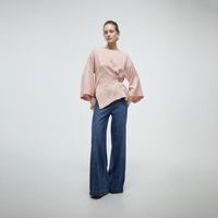 Blusa Mujer Sfera Pieza Metalica Rosa