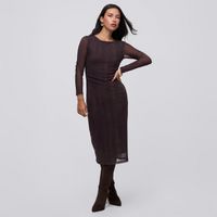 Vestido Midi Mujer Mesh Malabar