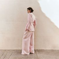 Pantalon Mujer Sfera Traje Rosa Claro