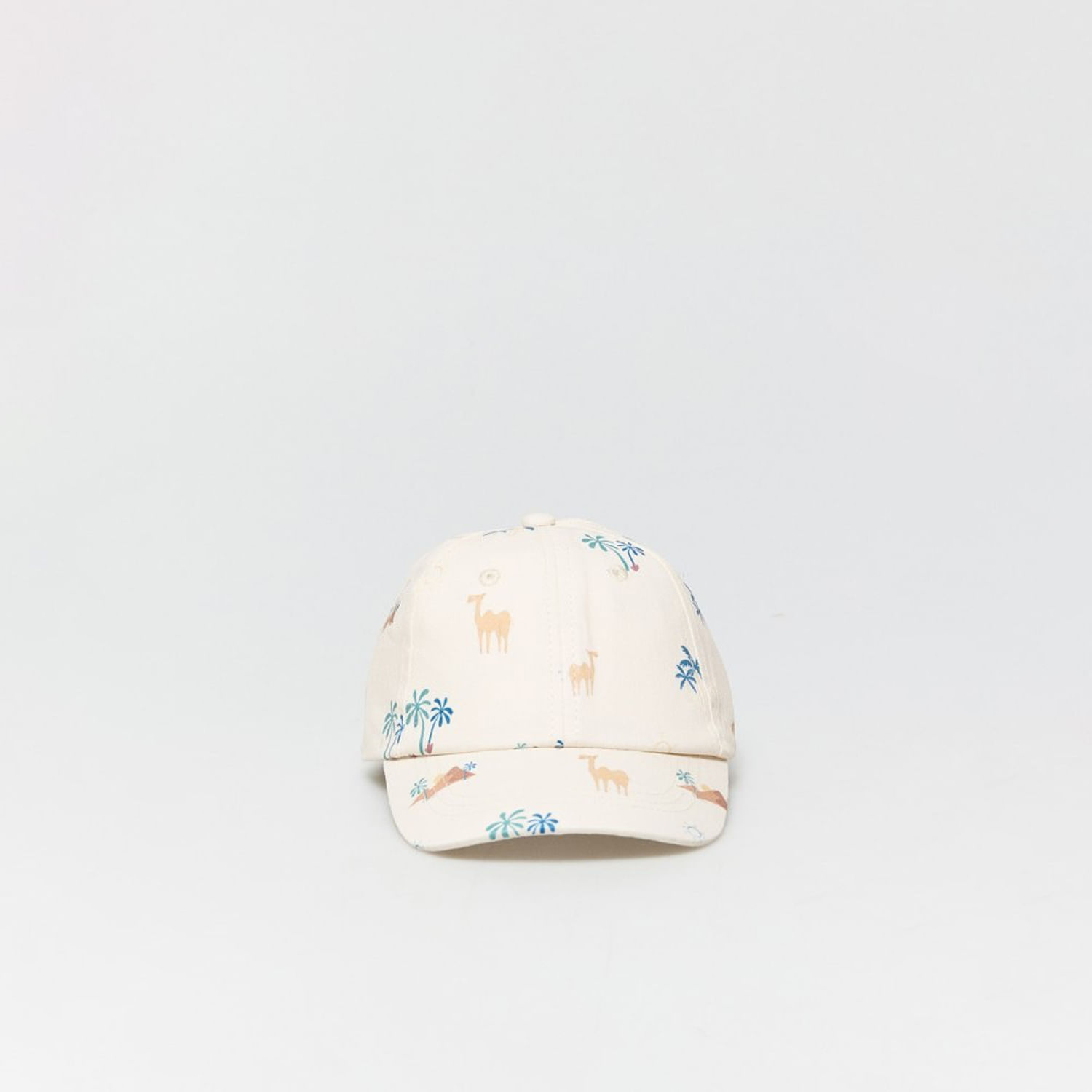 Gorro Bebe Niño Sfera Aop Safari Marfil 2-3