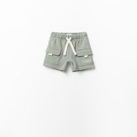 Short Bebe Niño Sfera Terry Cargo Kaki