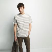 Polo Hombre Sfera Rayas Bubble Marron