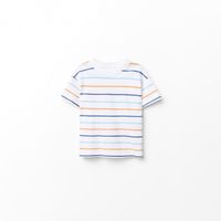 Polo Bebe Niño Sfera Rayas Tricolor Naranja