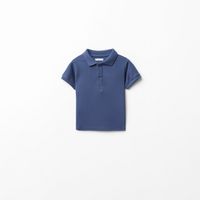 Polo Bebe Niño Sfera Manga Corta Liso Basico Marino