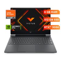 Laptop Gamer Victus HP 15-fb3018la 15.6"" AMD Ryzen 7 7445H 8GB 512GB SSD NVIDIA GeForce RTX 3050
